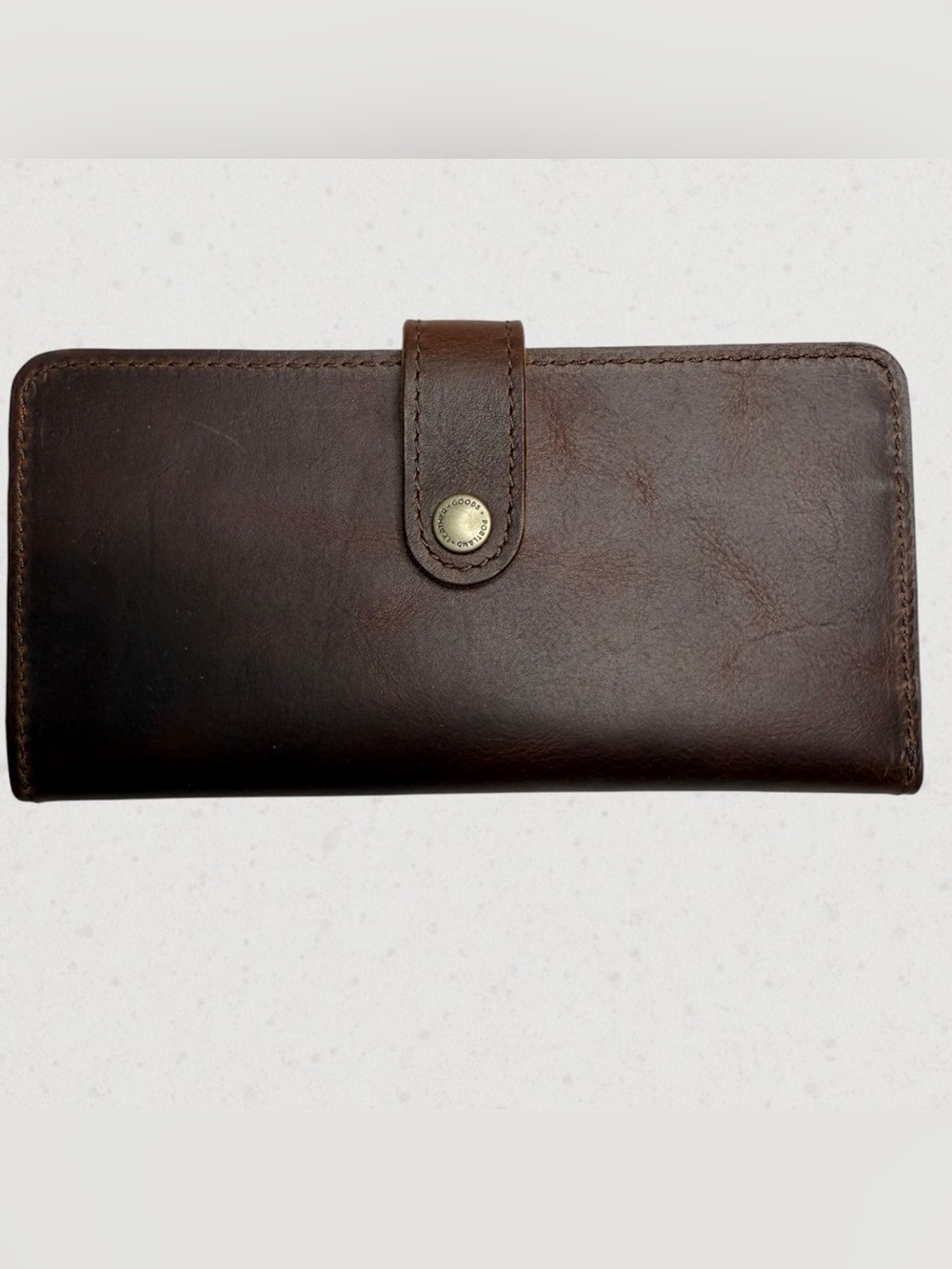Portland Leather Bifold Wallet in Timber